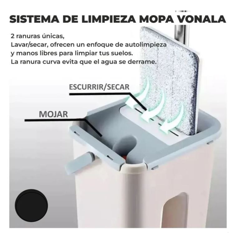 Miniatura 5 de Trapero Plegable Mopa Con Cubo